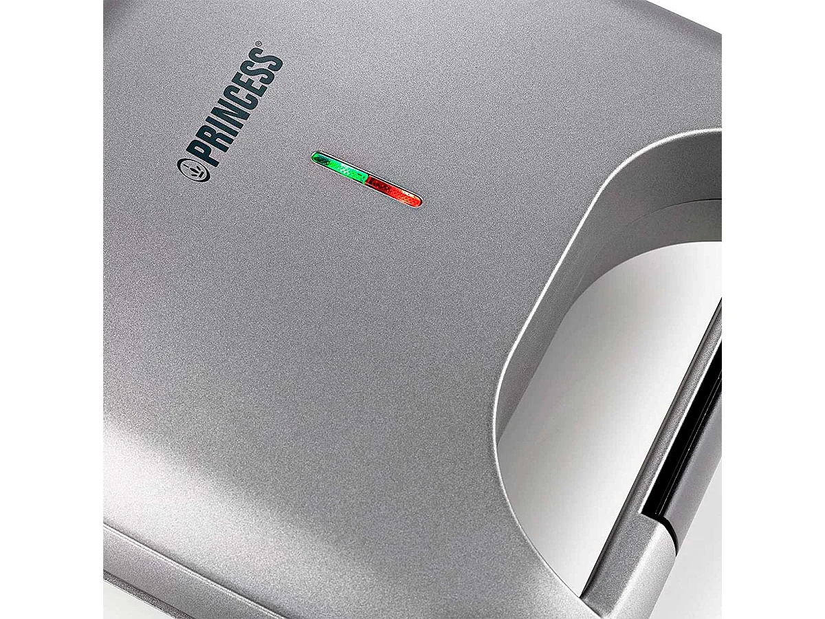 Sandwichera Princess Deluxe 127003 750W efecto parrilla inox
