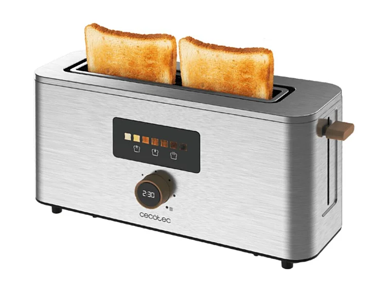 Tostador Cecotec Touch&Toast Extra 1000W 1 ranura larga acero inox
