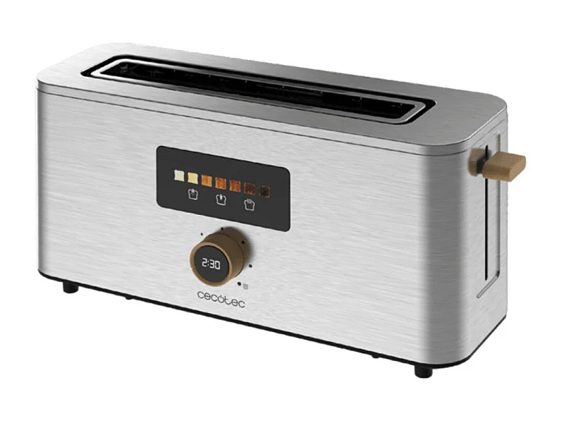 Tostador Cecotec Touch&Toast Extra 1000W 1 ranura larga acero inox