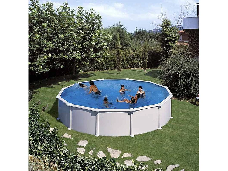 Piscine ronde acier Gré Atlantis -  5,50 x 1,30 m