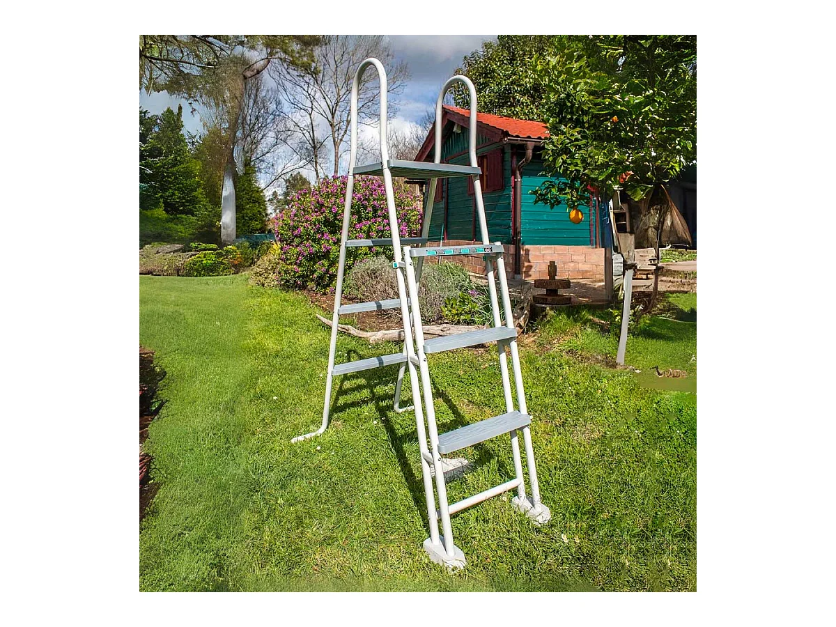 Piscine acier blanc Atlantis ronde 3,70 x 1,32 m - Gré