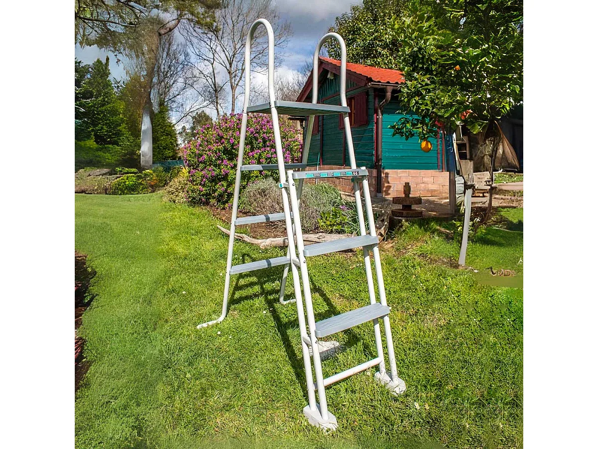 Piscine acier blanc Atlantis ronde 3,70 x 1,32 m - Gré