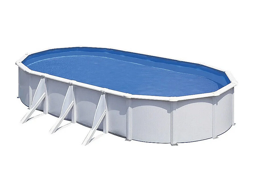 Piscine ovale acier Gré Fidji - 7,30 x 3,75 x 1,20 m