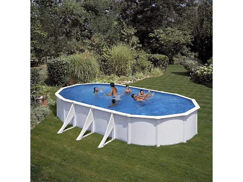 Piscine ovale acier Gré Fidji - 7,30 x 3,75 x 1,20 m