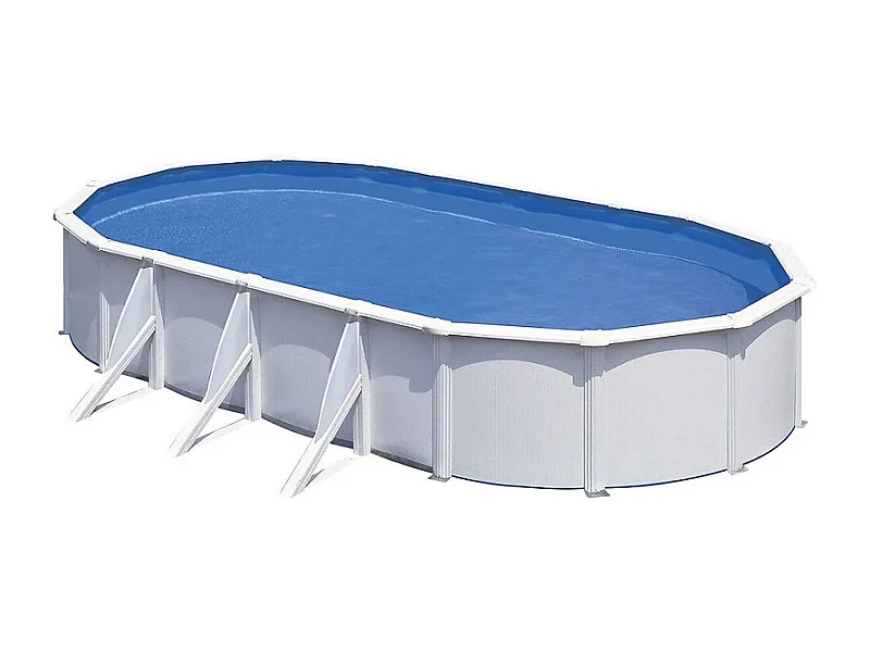Piscine ovale acier Gré Fidji - 7,30 x 3,75 x 1,20 m