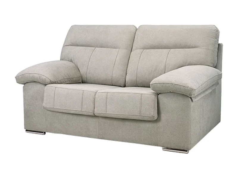 Sofá Marbella 2 plazas muelles ensacados tapizado Cairo gris 103x165x90 cm