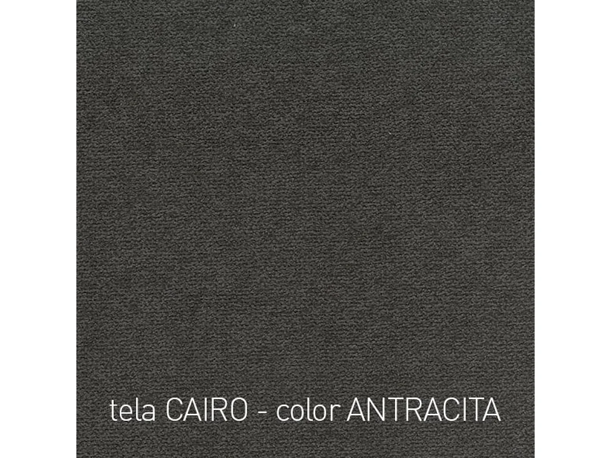 Sofá Marbella 2 plazas muelles ensacados tapizado Cairo antracita 103x165x90 cm