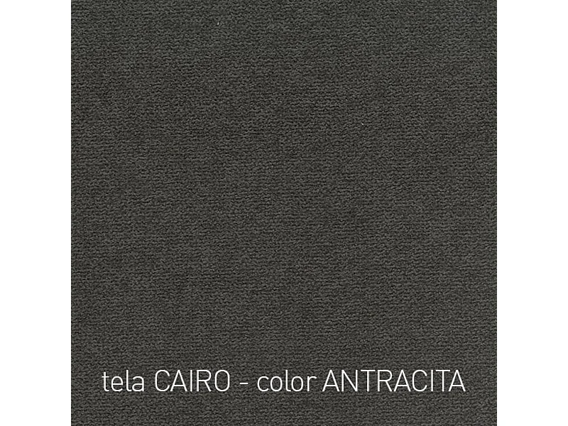 Sofá Marbella 2 plazas muelles ensacados tapizado Cairo antracita 103x165x90 cm