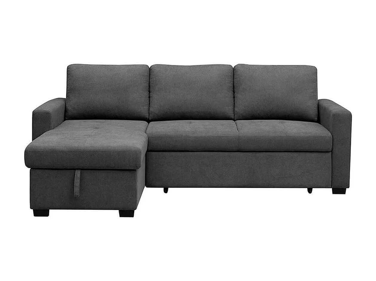 Sofá cama chaiselongue Paton 3 plazas con arcón marengo 93x229x153 cm