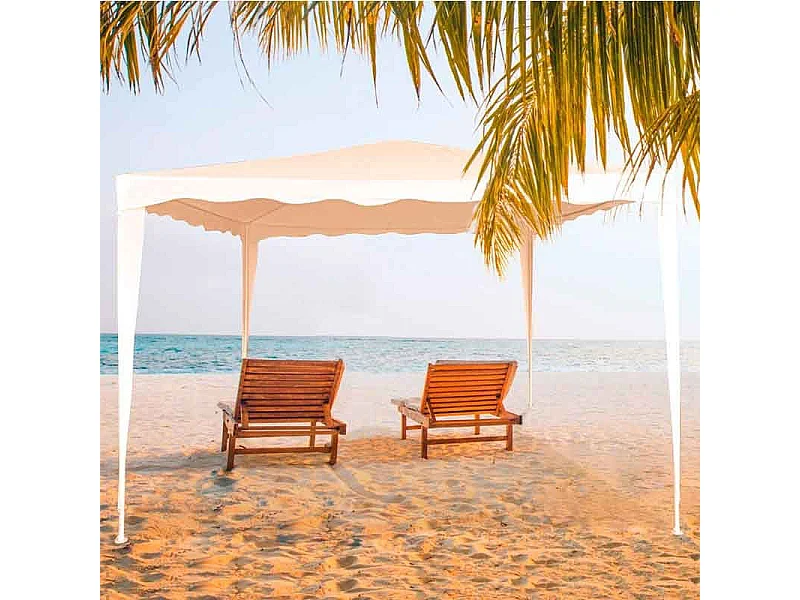 Cenador Aktive poliéster crema 240x300x300 cm