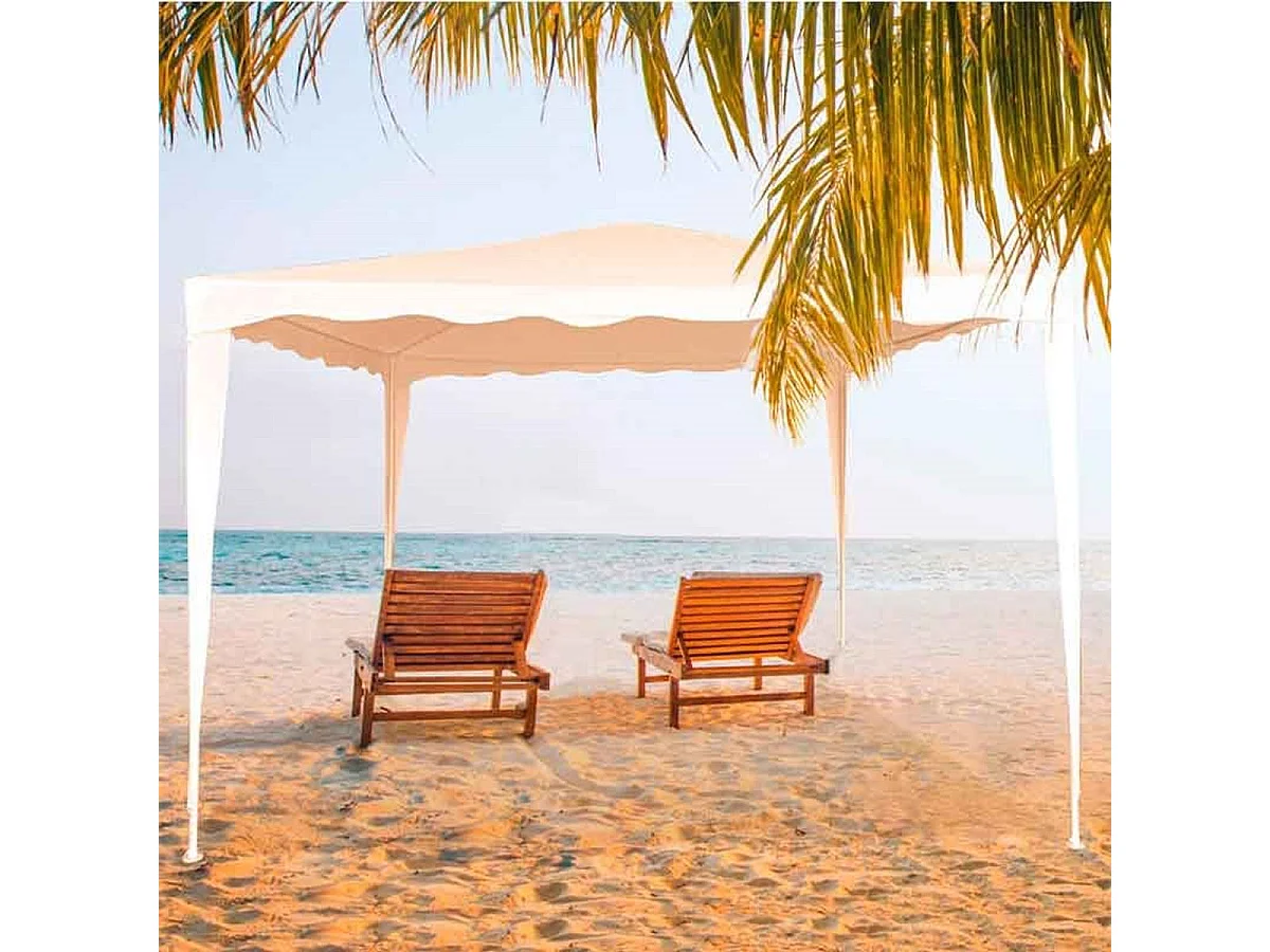 Cenador Aktive poliéster crema 240x300x300 cm