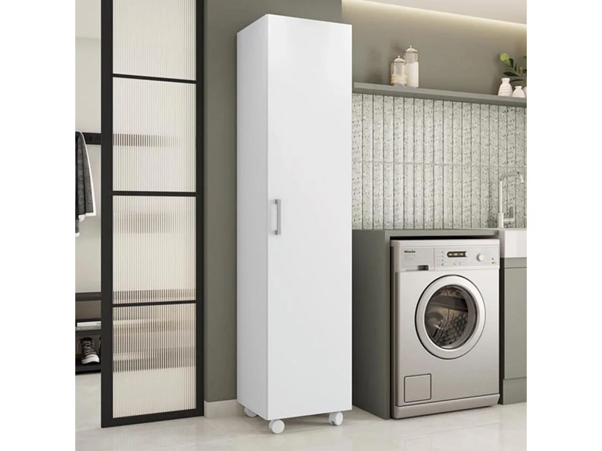 Armario Hogar 1 Puerta - 185X41X41 Blanco