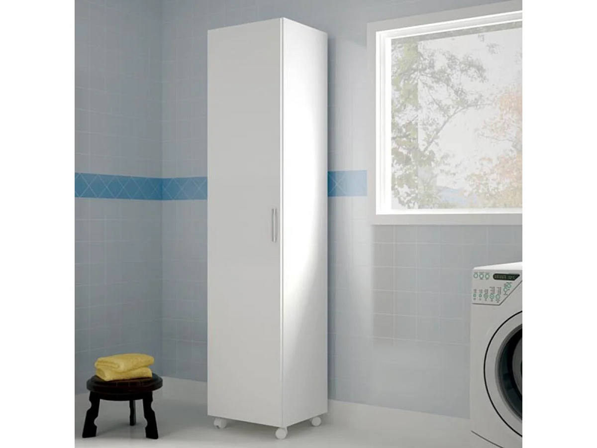 Armario Hogar 1 Puerta - 185X41X41 Blanco