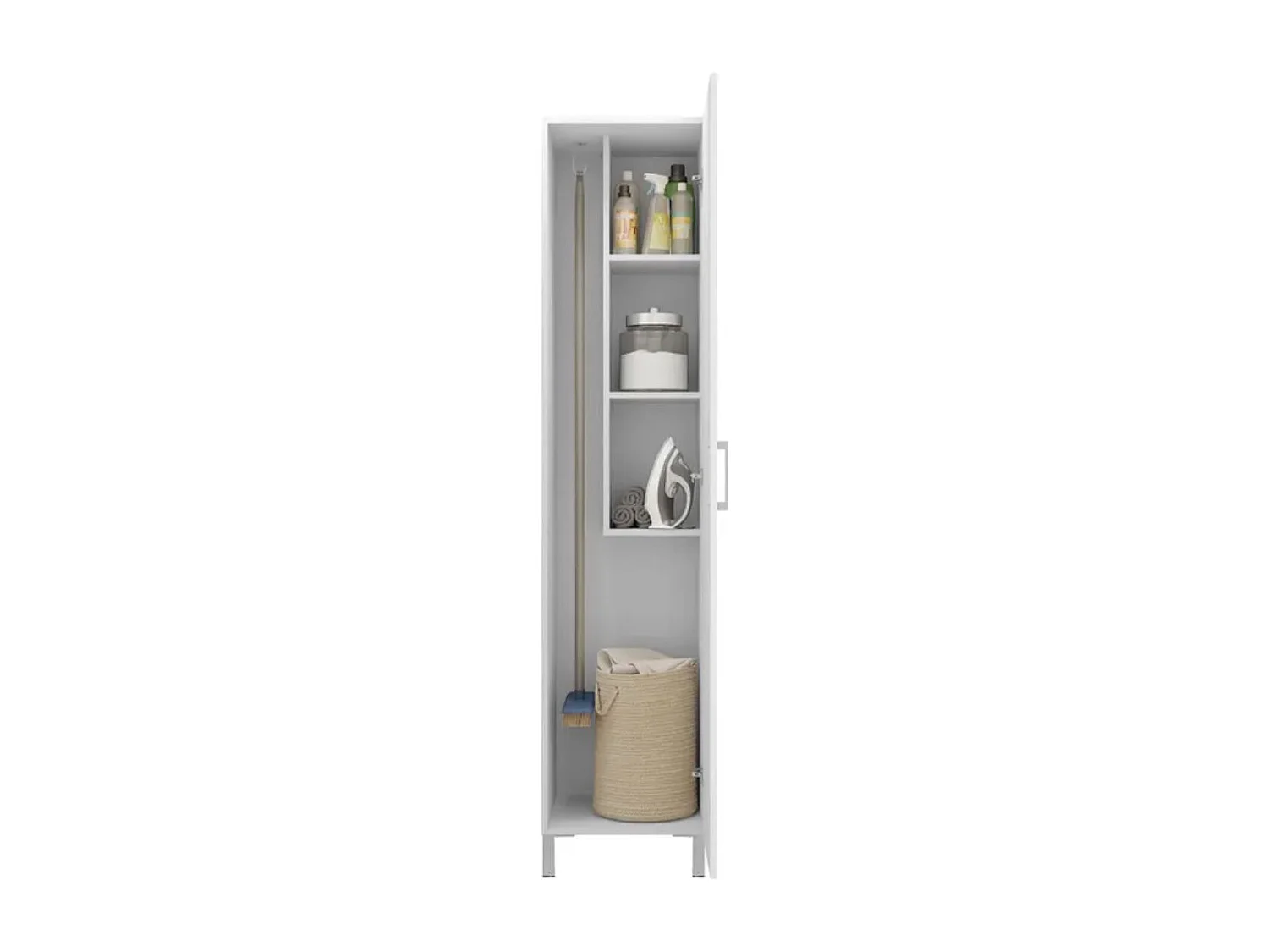 Armario Hogar 1 Puerta - 185X41X41 Blanco