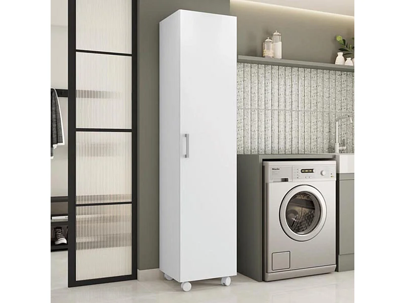 Armario Hogar 1 Puerta - 185X41X41 Blanco