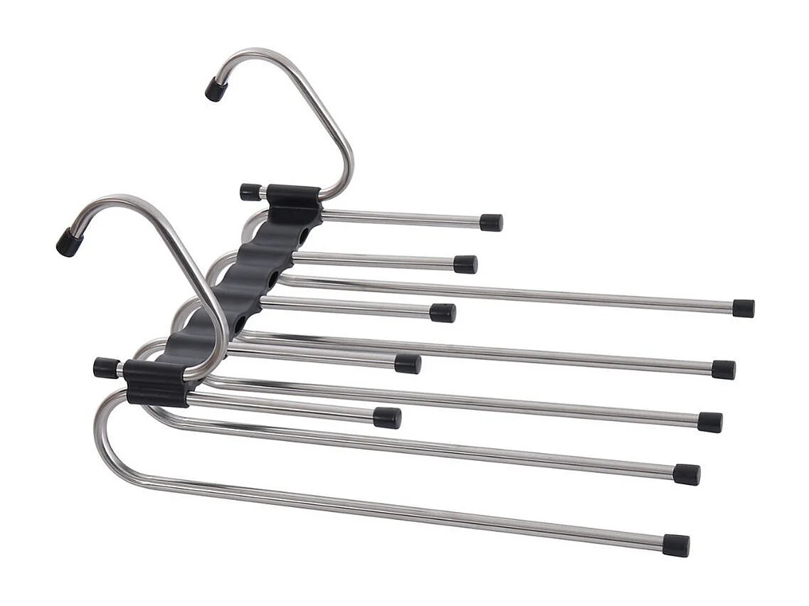 Perchero para pantalones diseño en S acero inoxidable 5,5x34x25 cm