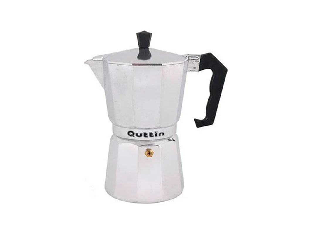 Cafetera italiana Classic Quittin 6 tazas gris/negro