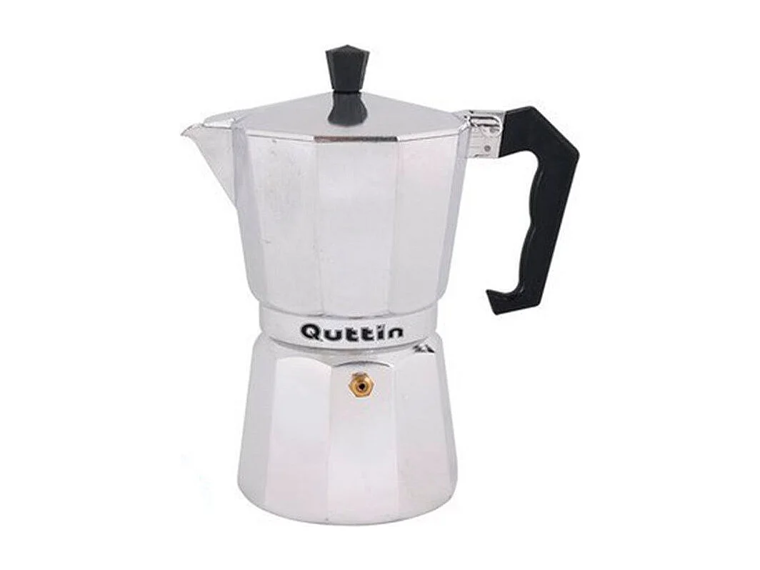 Cafetera italiana Classic Quittin 6 tazas gris/negro