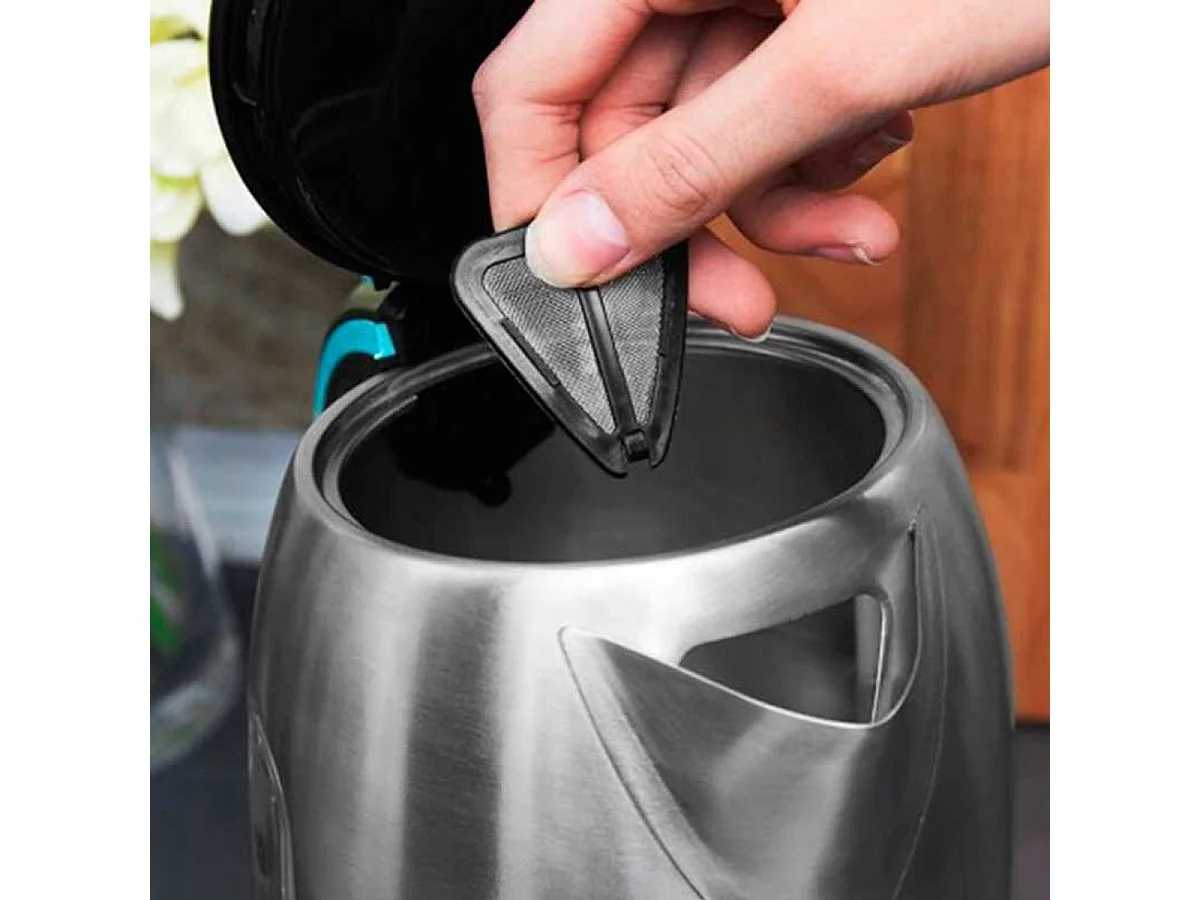 Hervidor de agua eléctrico Thermosense 270 Steel Cecotec 1,7L 2200W con base independiente inox