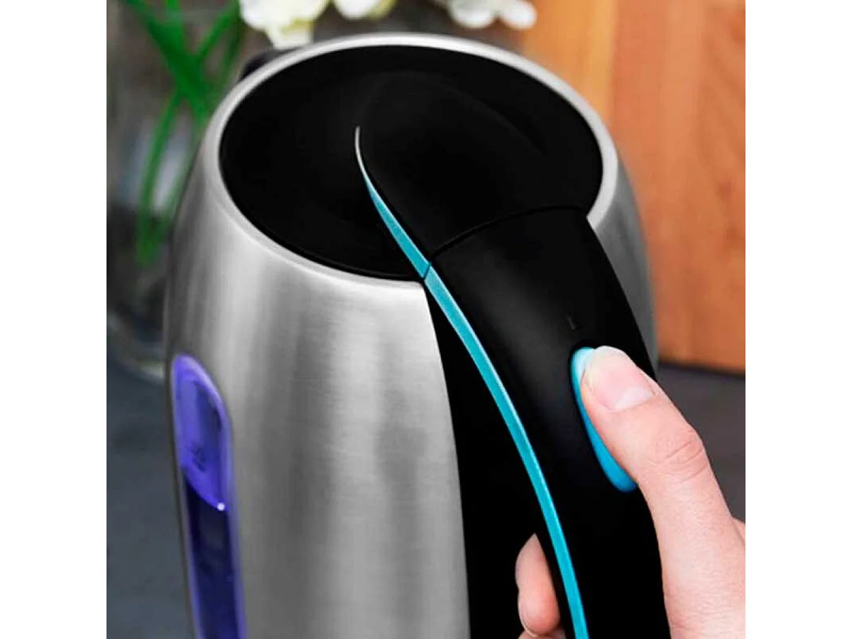 Hervidor de agua eléctrico Thermosense 270 Steel Cecotec 1,7L 2200W con base independiente inox