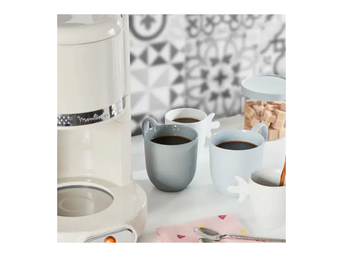 Moulinex Cafetière filtre 15tasses 1000w ivoire - fg381a10
