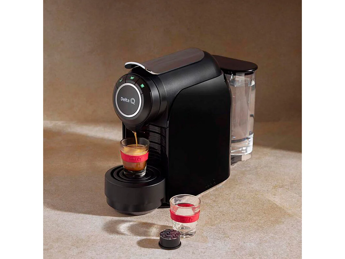Cafetera de cápsulas Qool Evolution Delta Q 1200W 19bar 1L negro