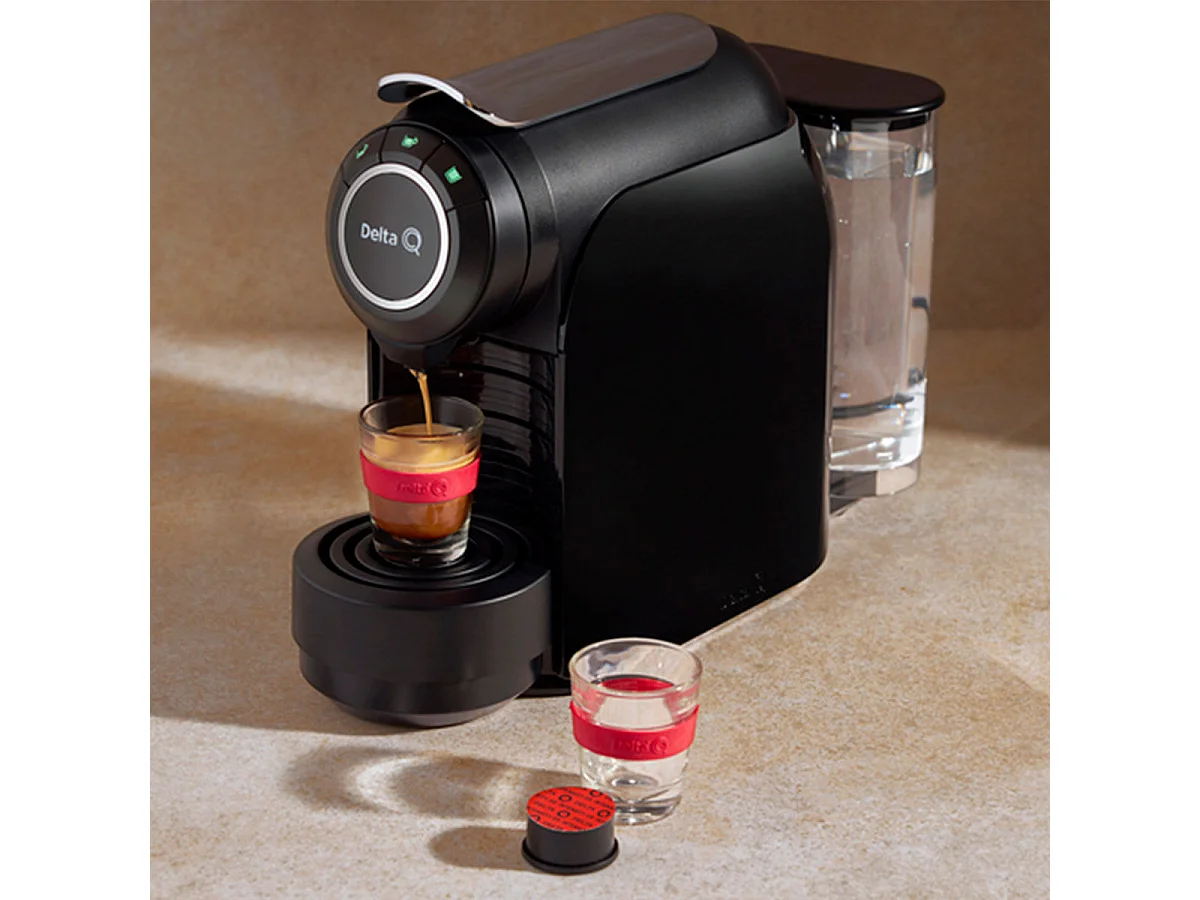 Cafetera de cápsulas Qool Evolution Delta Q 1200W 19bar 1L negro