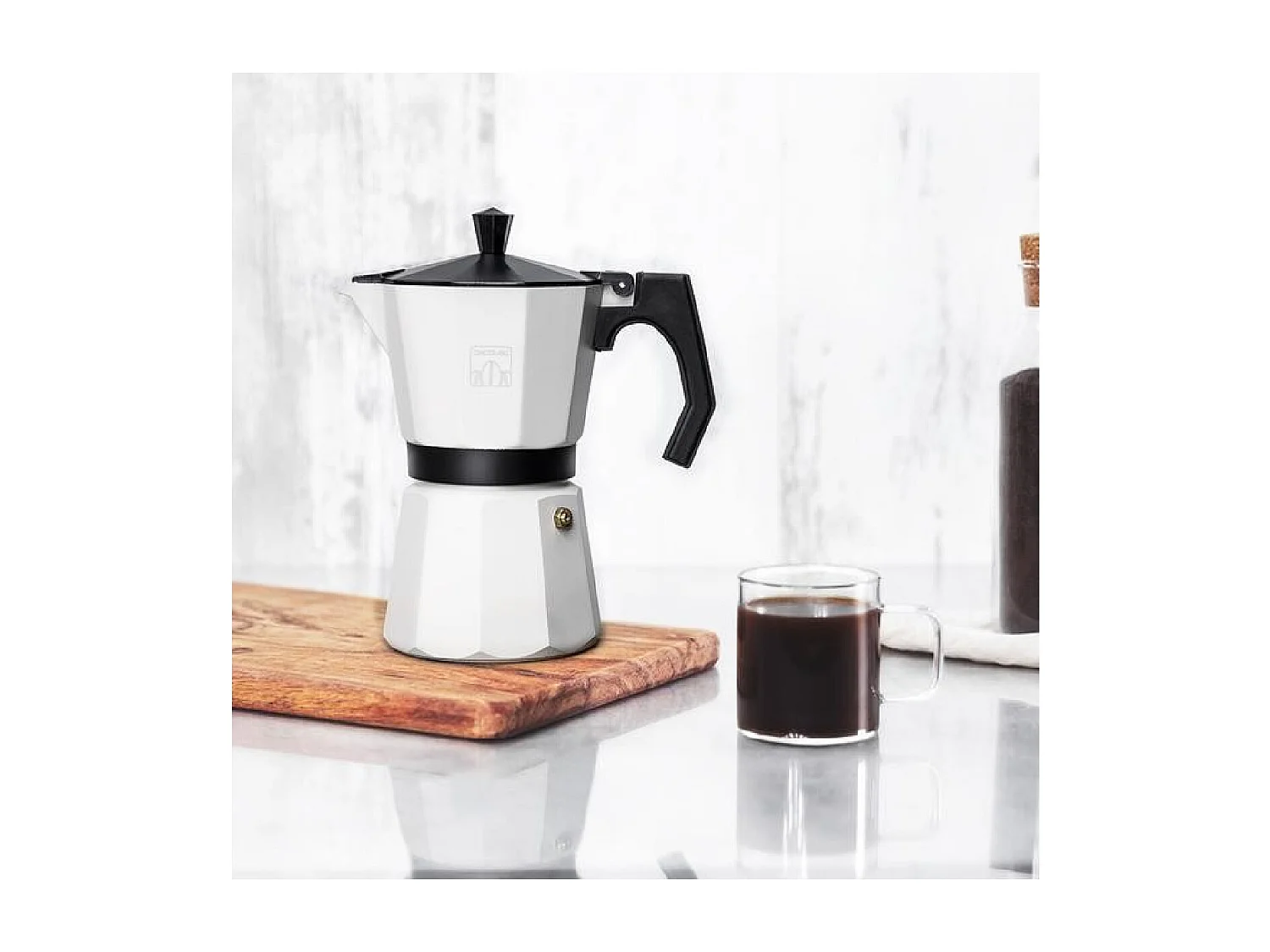 Cecotec Cafetera italiana Cumbia Mokclassic 1200 Beige