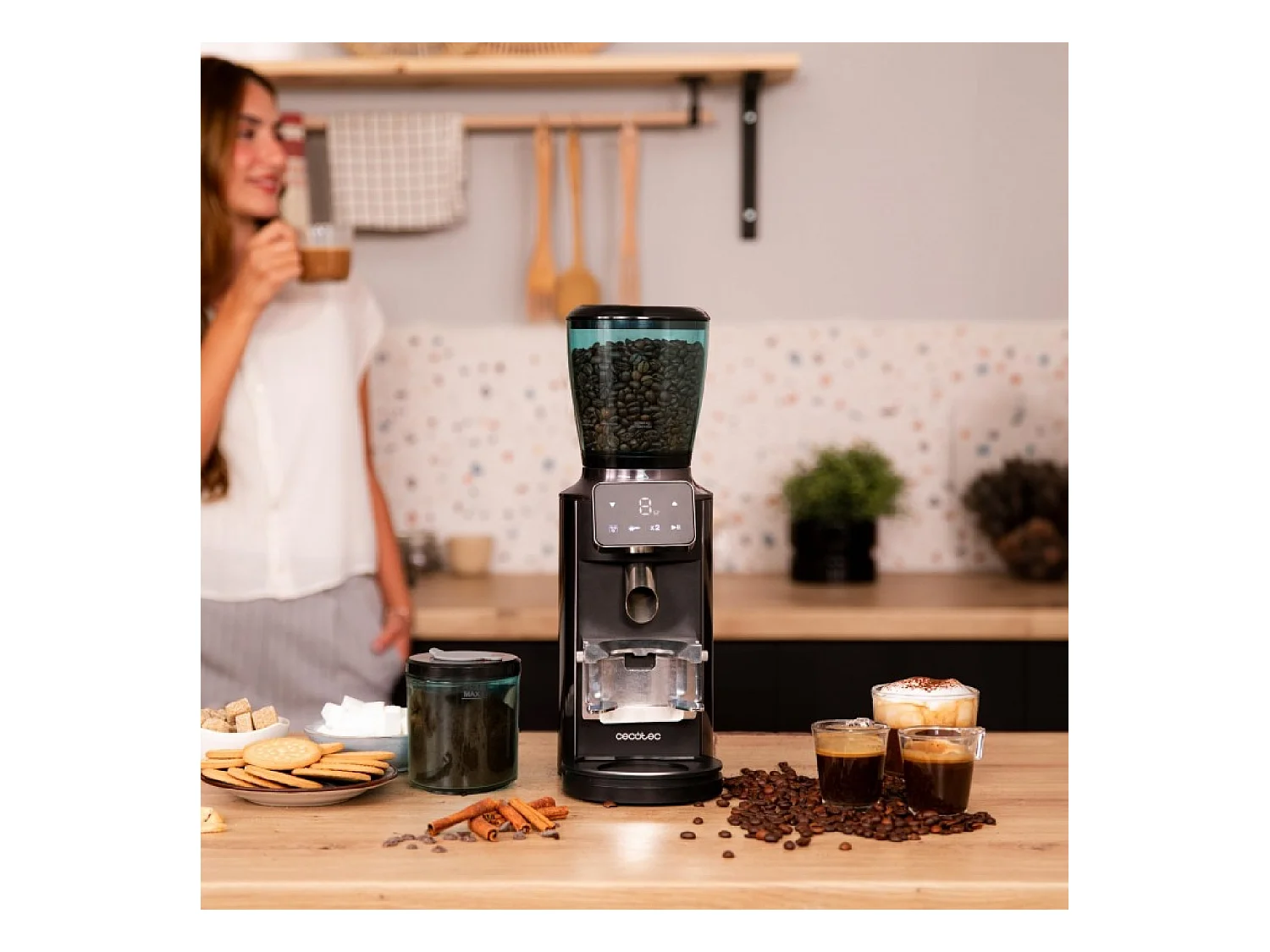 Cecotec Molinillo de café SteelMill Touch