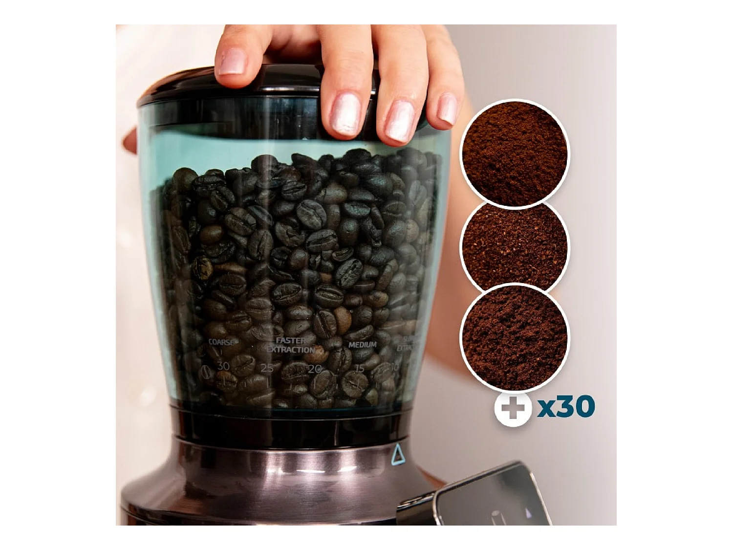 Cecotec Molinillo de café SteelMill Touch