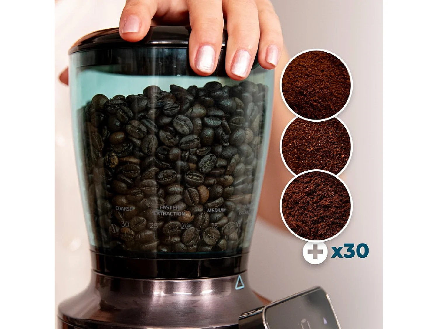 Cecotec Molinillo de café SteelMill Touch