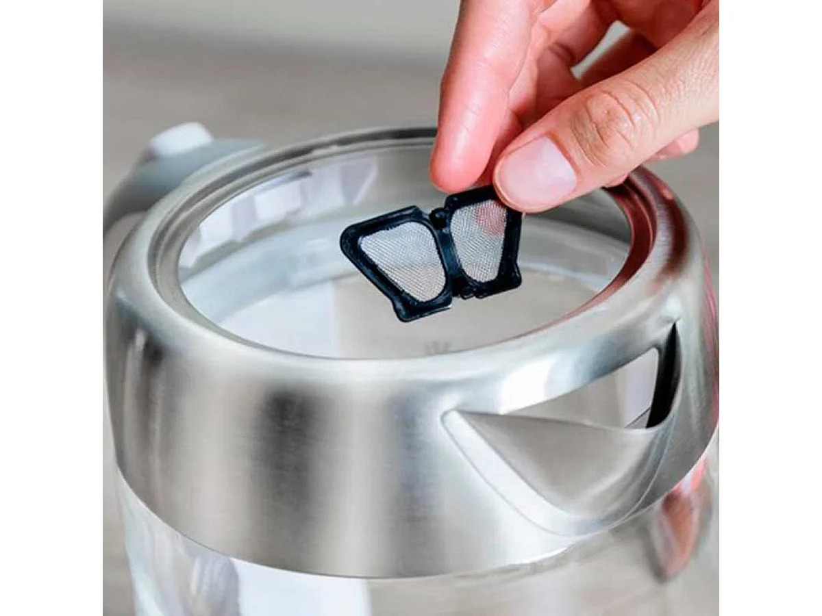 Hervidor de agua eléctrico Thermosense 370 Clear Cecotec 1,7L 2200W vidrio de borosilicato