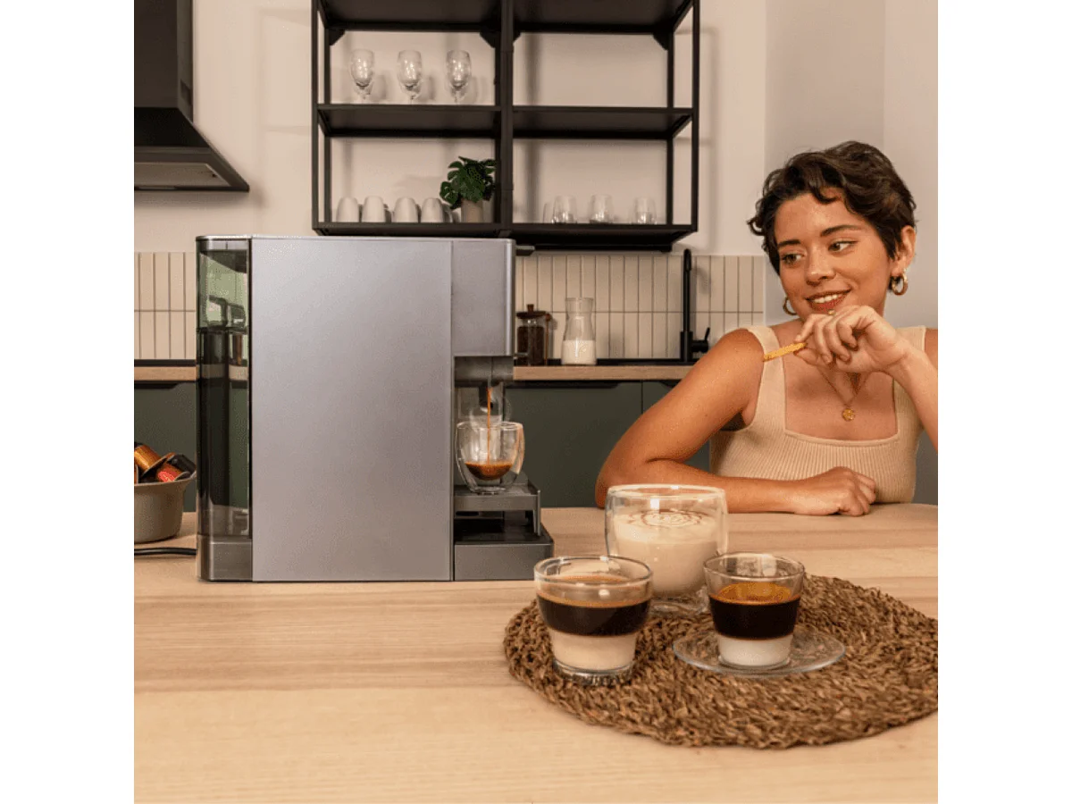 Cafetera multicápsula Cecotec FreeStyle Latte T 1350W 1,6L 4 en 1 gris