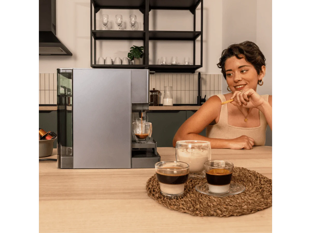 Cafetera multicápsula Cecotec FreeStyle Latte T 1350W 1,6L 4 en 1 gris