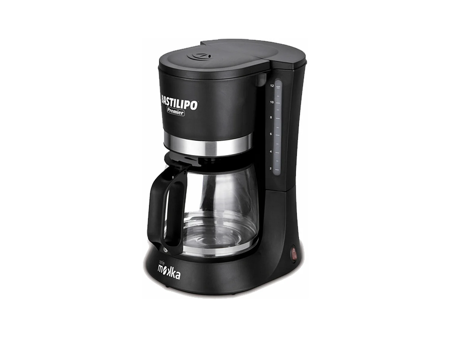Cafetera de goteo Serie Mokka goteo Bastilipo 680W 12 tazas negro