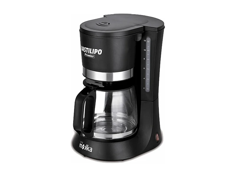 Cafetera de goteo Serie Mokka goteo Bastilipo 680W 12 tazas negro