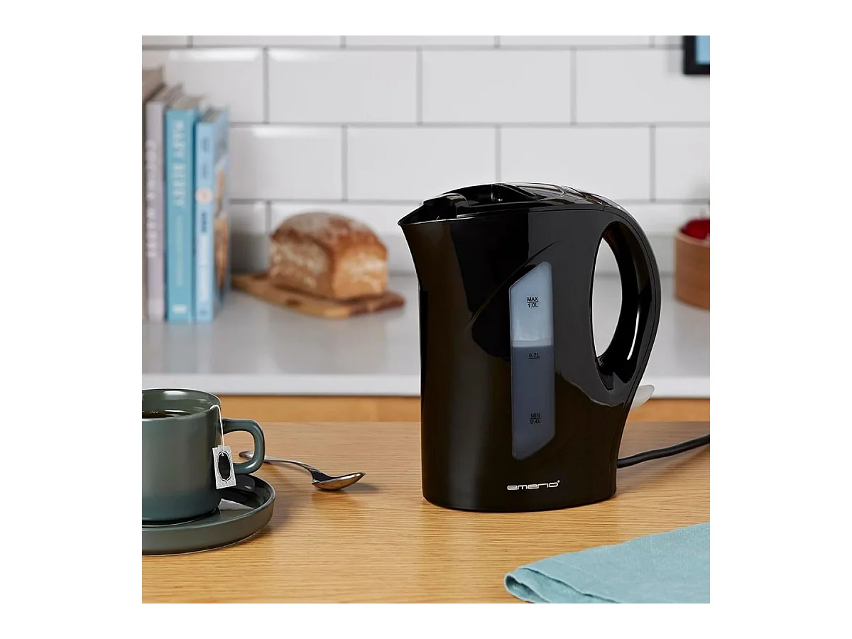 Hervidor Emerio WK-121616.1 900W 1L negro