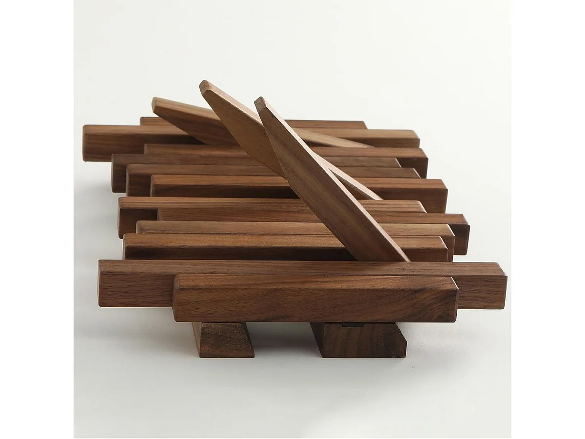 Perchero Nórdico 3 ganchos madera maciza 20x22,8x3,3 cm