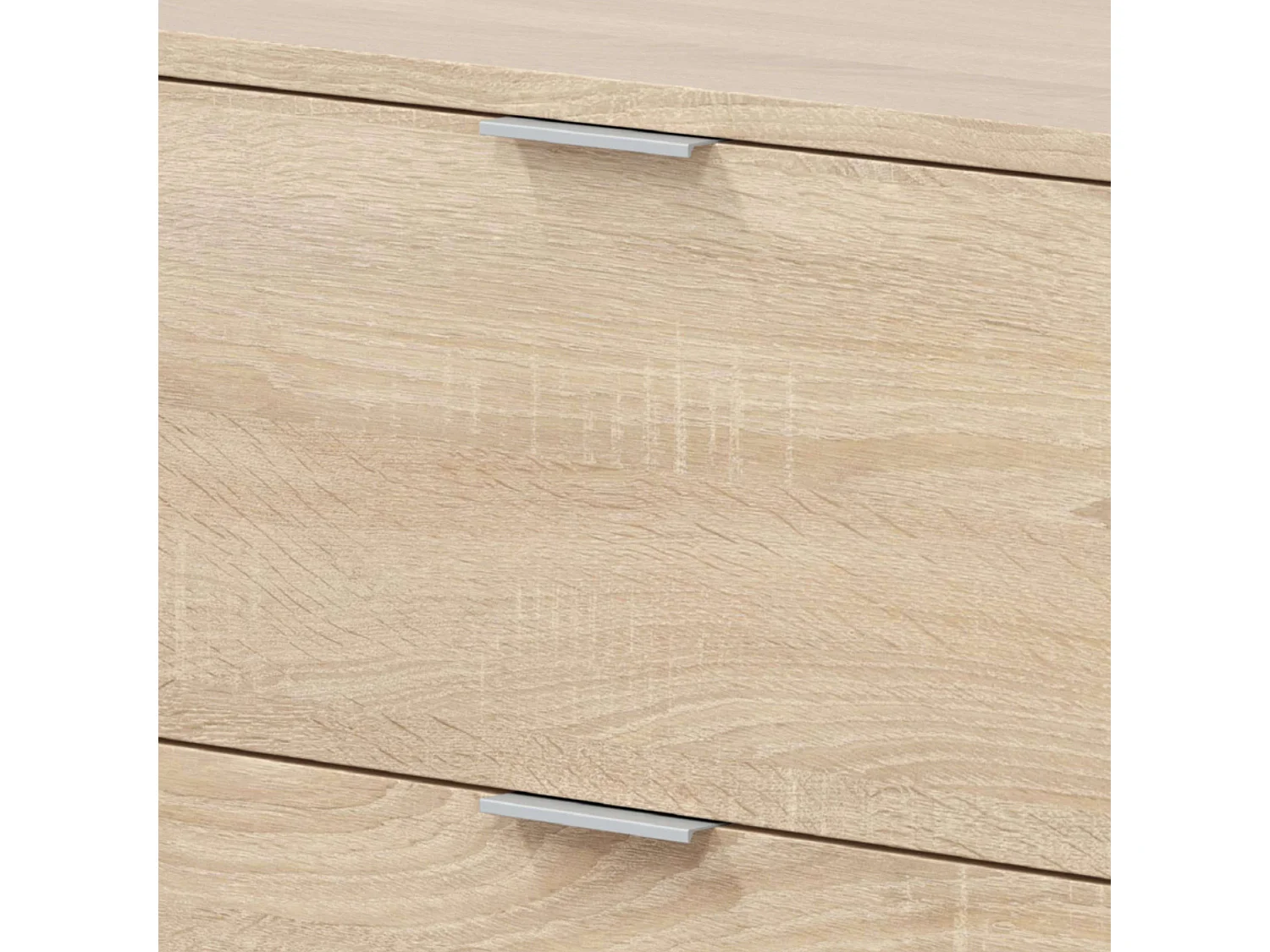 Commode 3 tiroirs en chêne canadien 80x77x38 cm