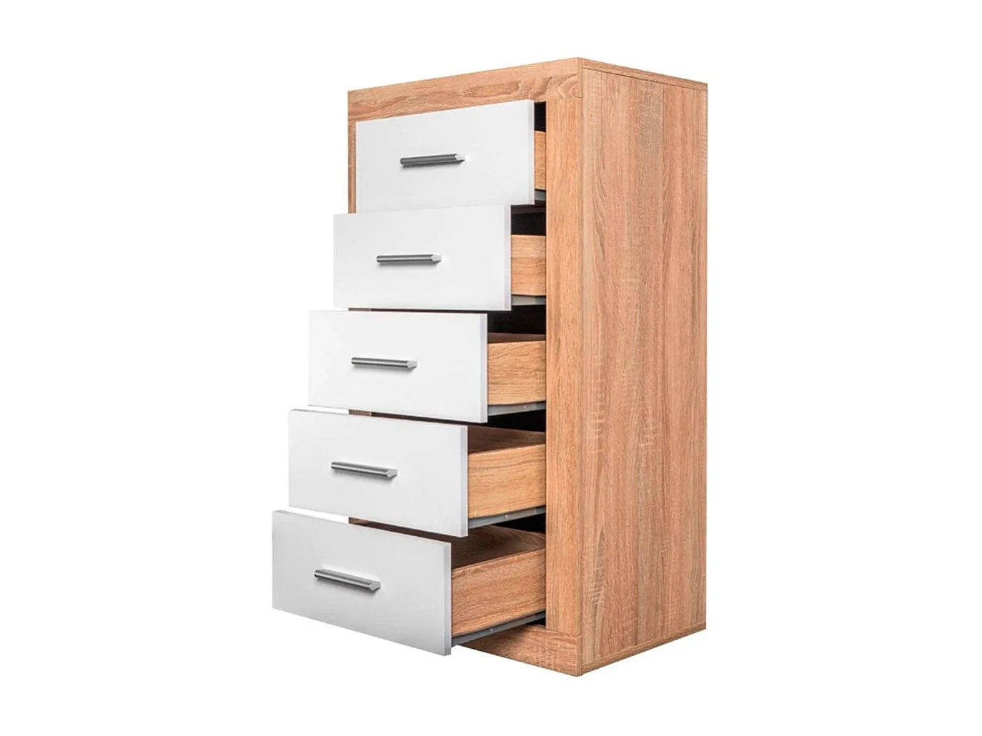 Sinfonier Lara 5 cajones cambria/blanco 108x60x40 cm