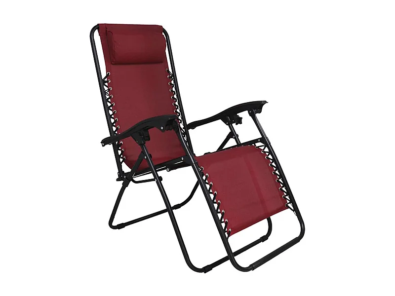 Tumbona reclinable granate 110x65x90 cm