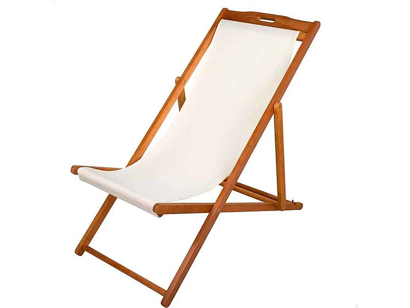 Hamaca plegable Aktive Garden reclinable natural/beige 94x59x100 cm