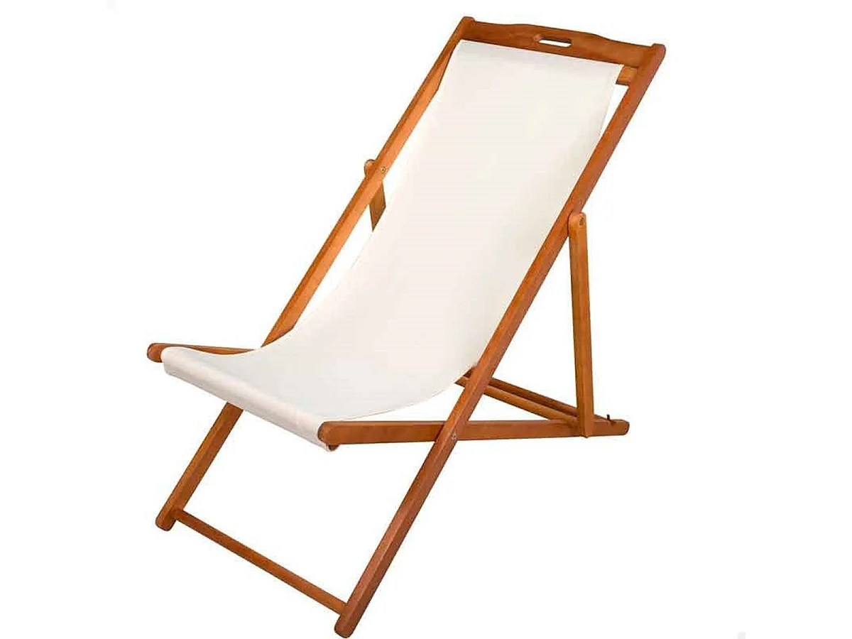 Hamaca plegable Aktive Garden reclinable natural/beige 94x59x100 cm