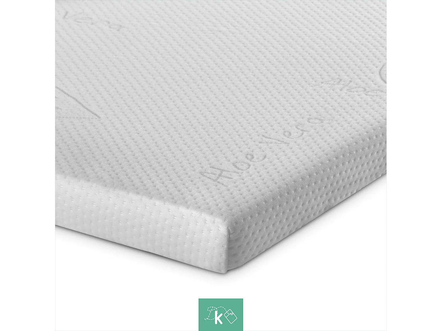 Topper Viscoelástico 135 x 200 cm Sobrecolchón Viscoelástico Funda Aloe Vera 5 cm Grosor