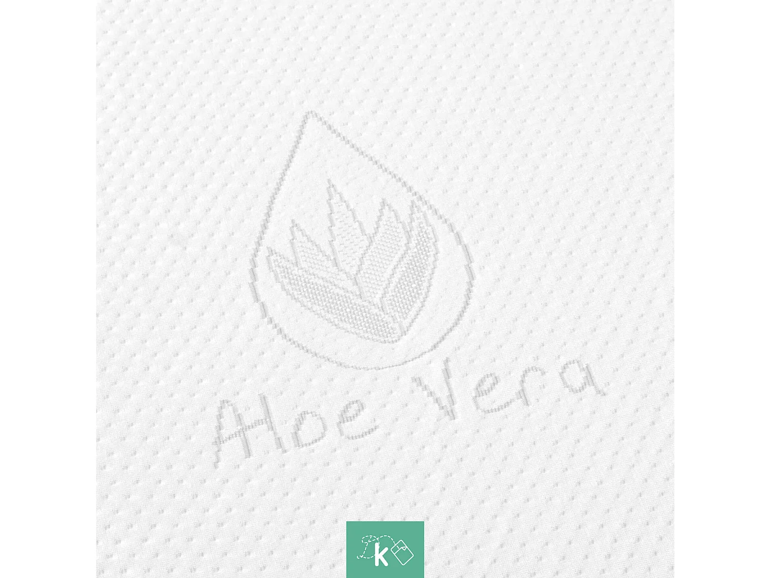 Topper Viscoelástico 135 x 200 cm Sobrecolchón Viscoelástico Funda Aloe Vera 5 cm Grosor