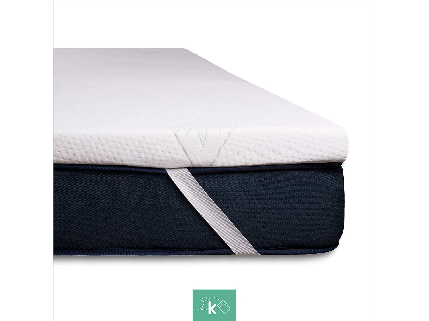 Topper 120 x 200 cm Sobrecolchón Espuma Firmeza Suave 3 cm Grosor