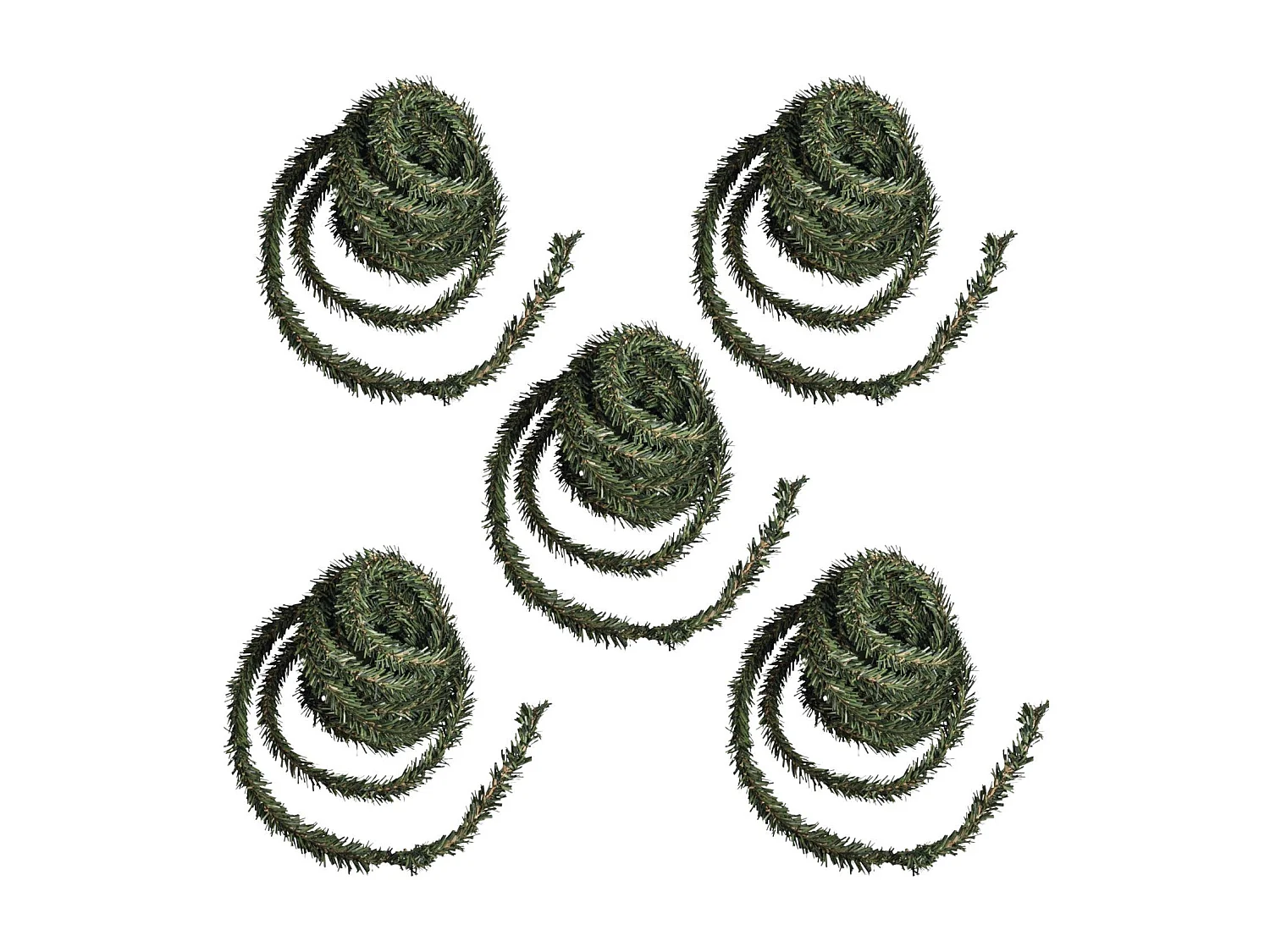 5 mini guirnaldas de árboles de 2 cm x 3 m