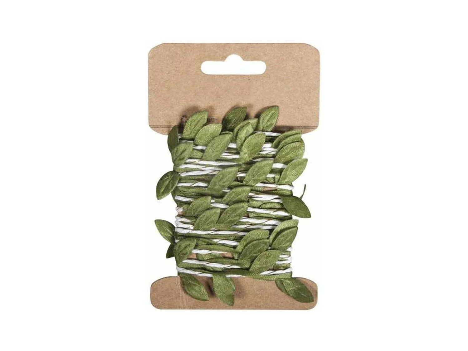 2 guirnaldas de hojas verdes en papel 2 m