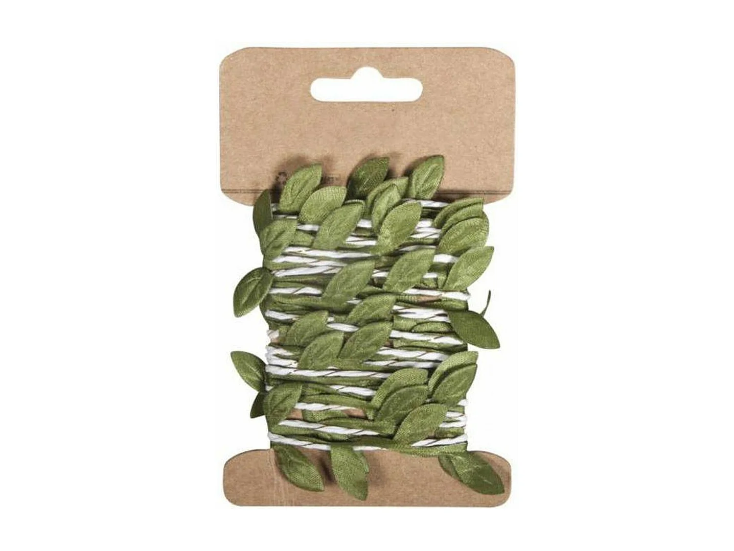 3 guirnaldas de hojas verdes de papel 2 m