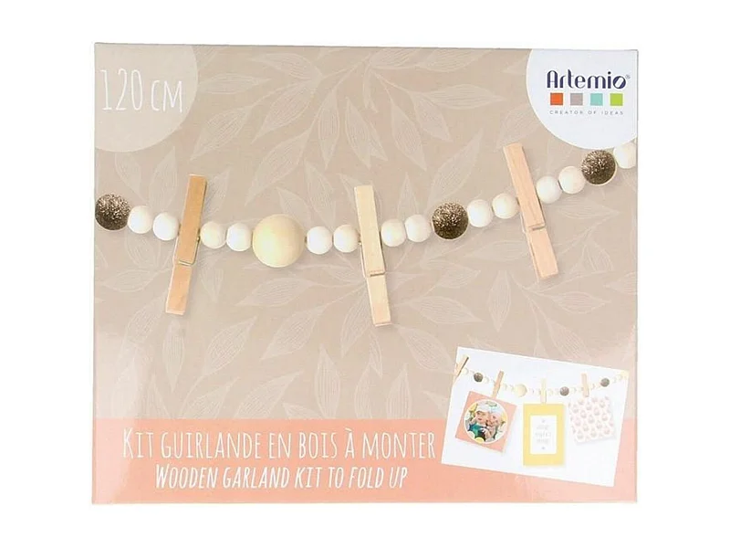 3 cajas de decoración de Navidad DIY - Guirnalda de madera de recuerdo